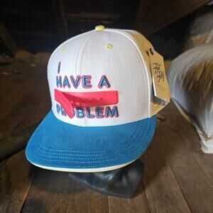 I Have A Problem White Streetwear Style Vintage Snapback Hat